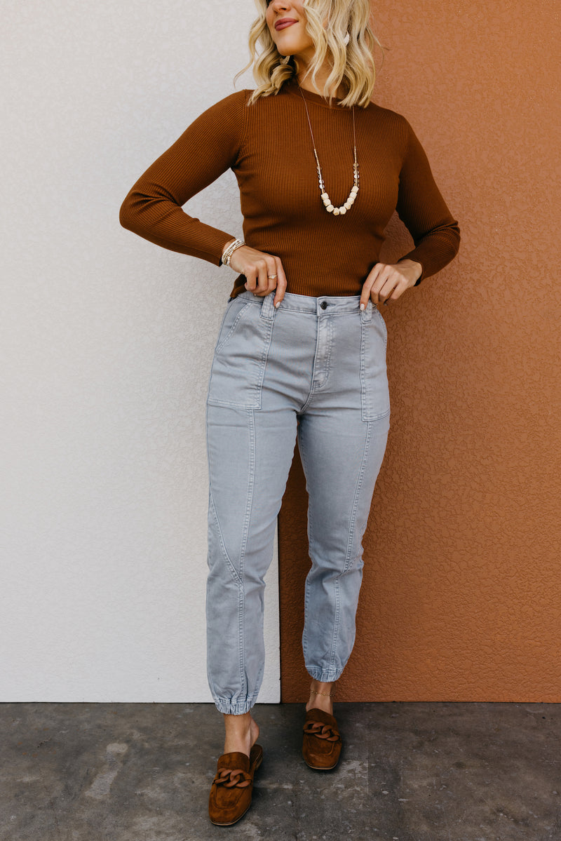 Kan Can Denim | High Rise Denim Jogger - KC7927GR