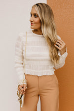 The Jade Smocked Sequin Blouse