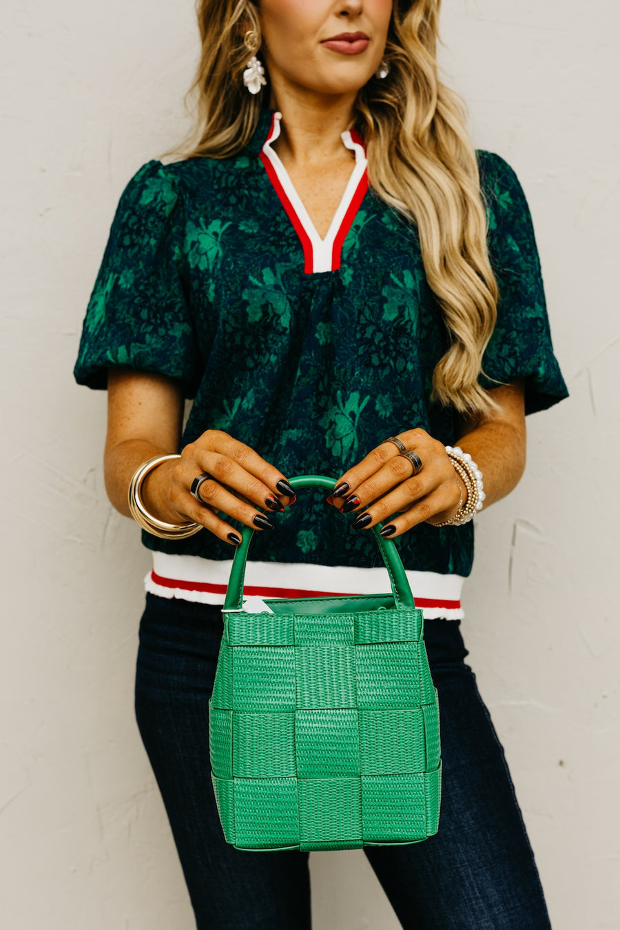 The Kennedy Woven Bucket Handbag