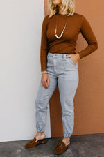 Kan Can Denim | High Rise Denim Jogger - KC7927GR