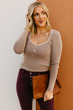 The Jacoby Sweatheart Neck Sweater Top