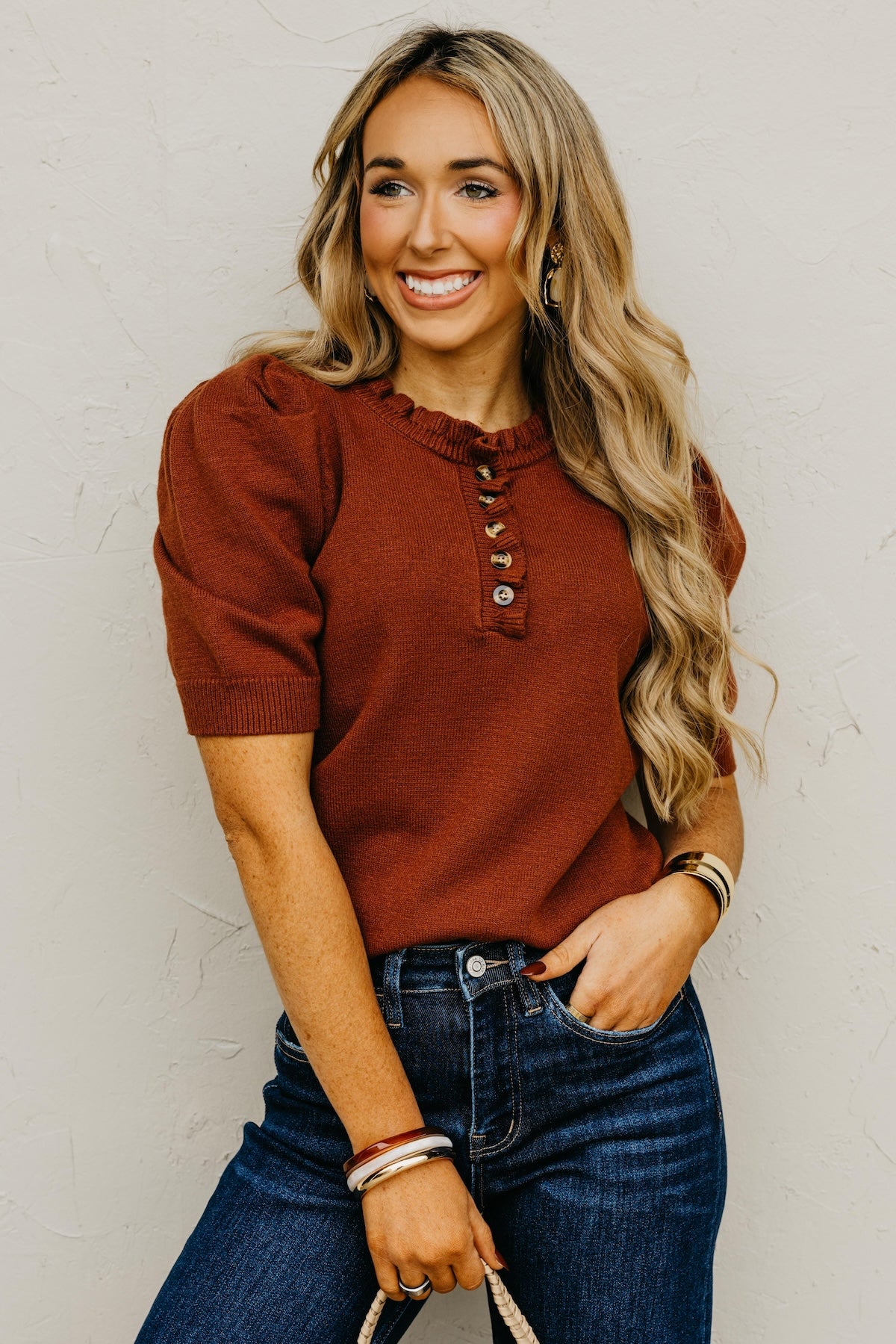 The Rosa Ruffled Neck Sweater