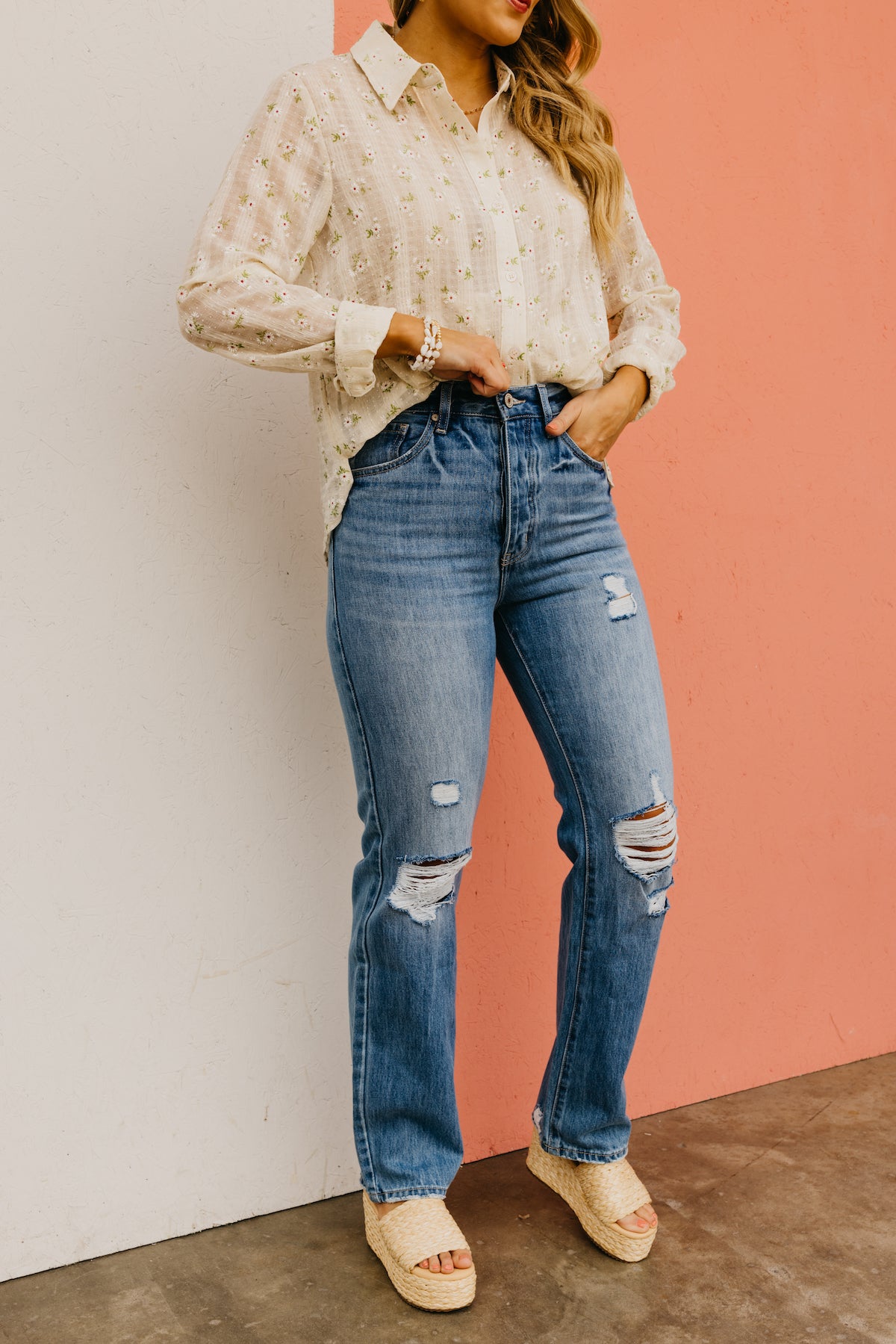 Kan Can Denim | High Rise Straight Jeans - KC7404M