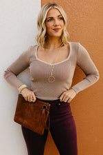 The Jacoby Sweatheart Neck Sweater Top