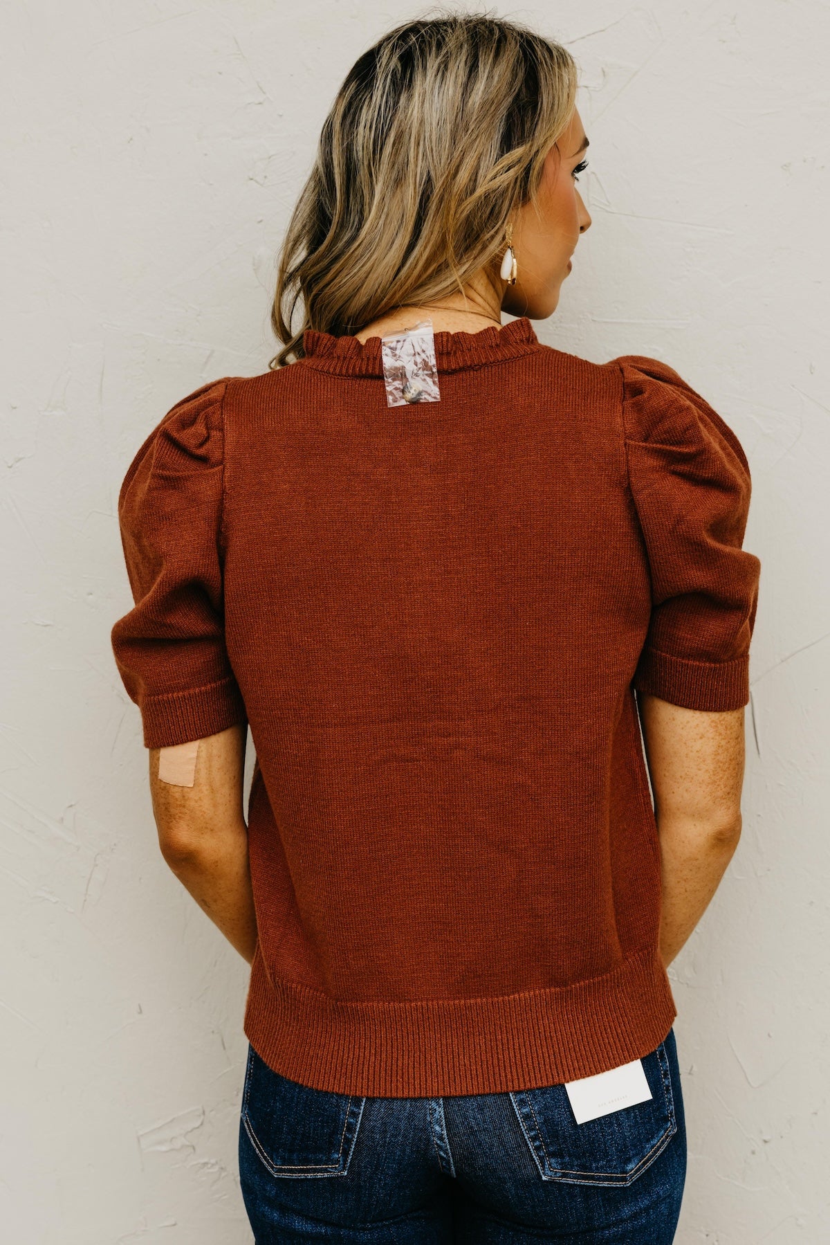 The Rosa Ruffled Neck Sweater