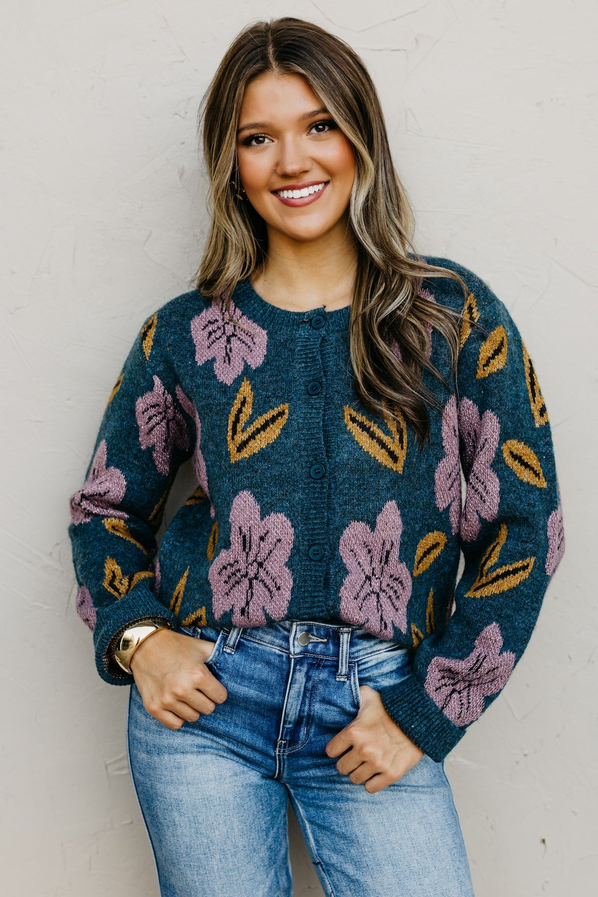 The Murphy Floral Sweater Cardigan