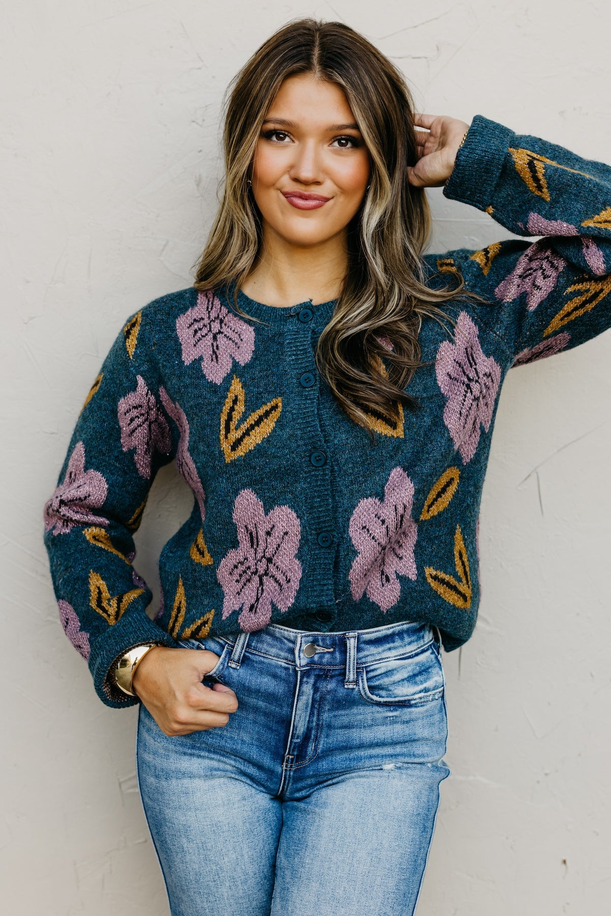 The Murphy Floral Sweater Cardigan