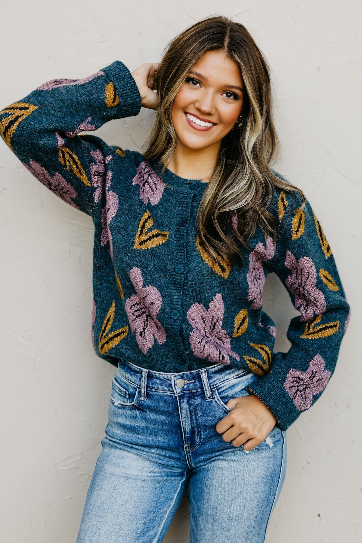 The Murphy Floral Sweater Cardigan