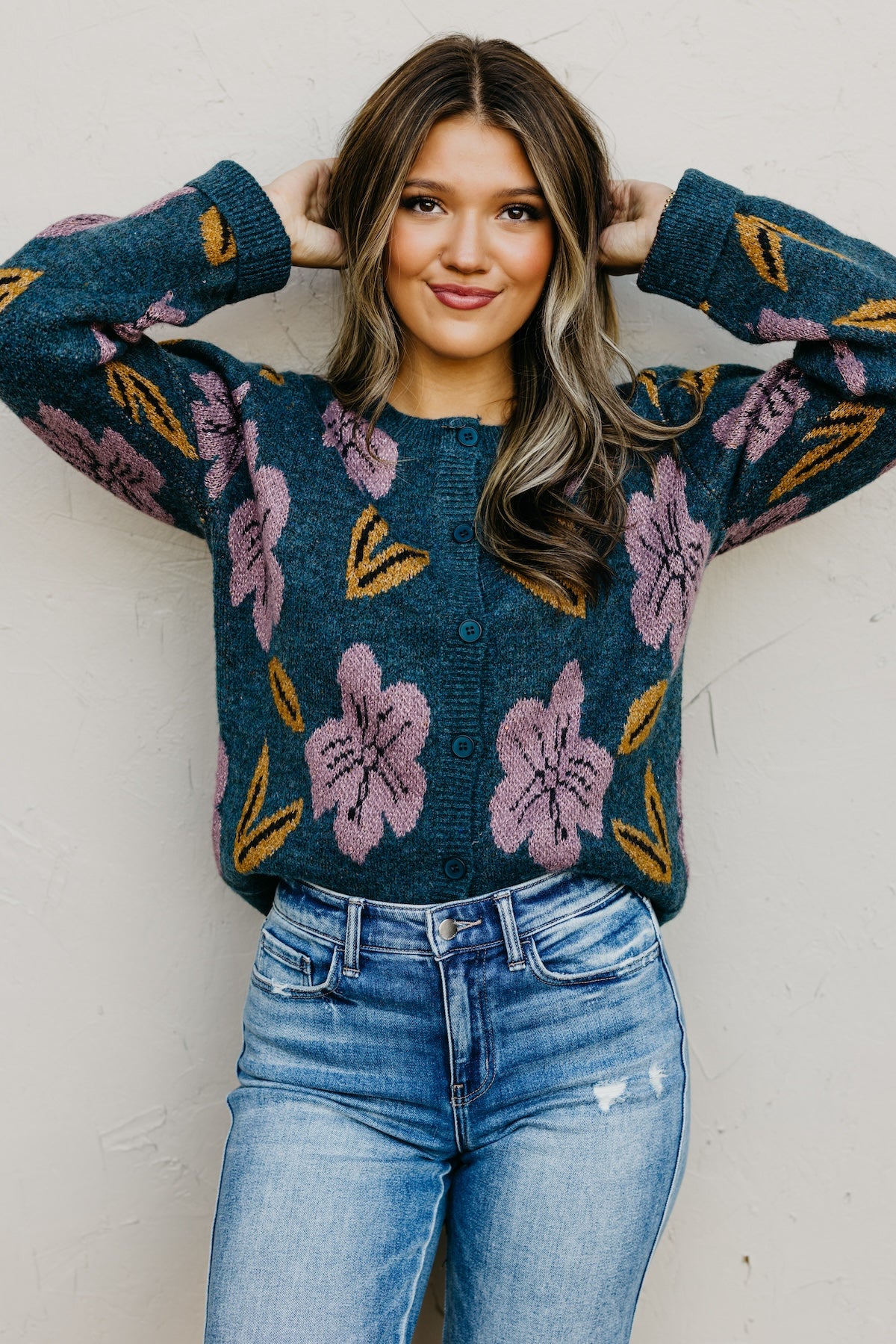 The Murphy Floral Sweater Cardigan