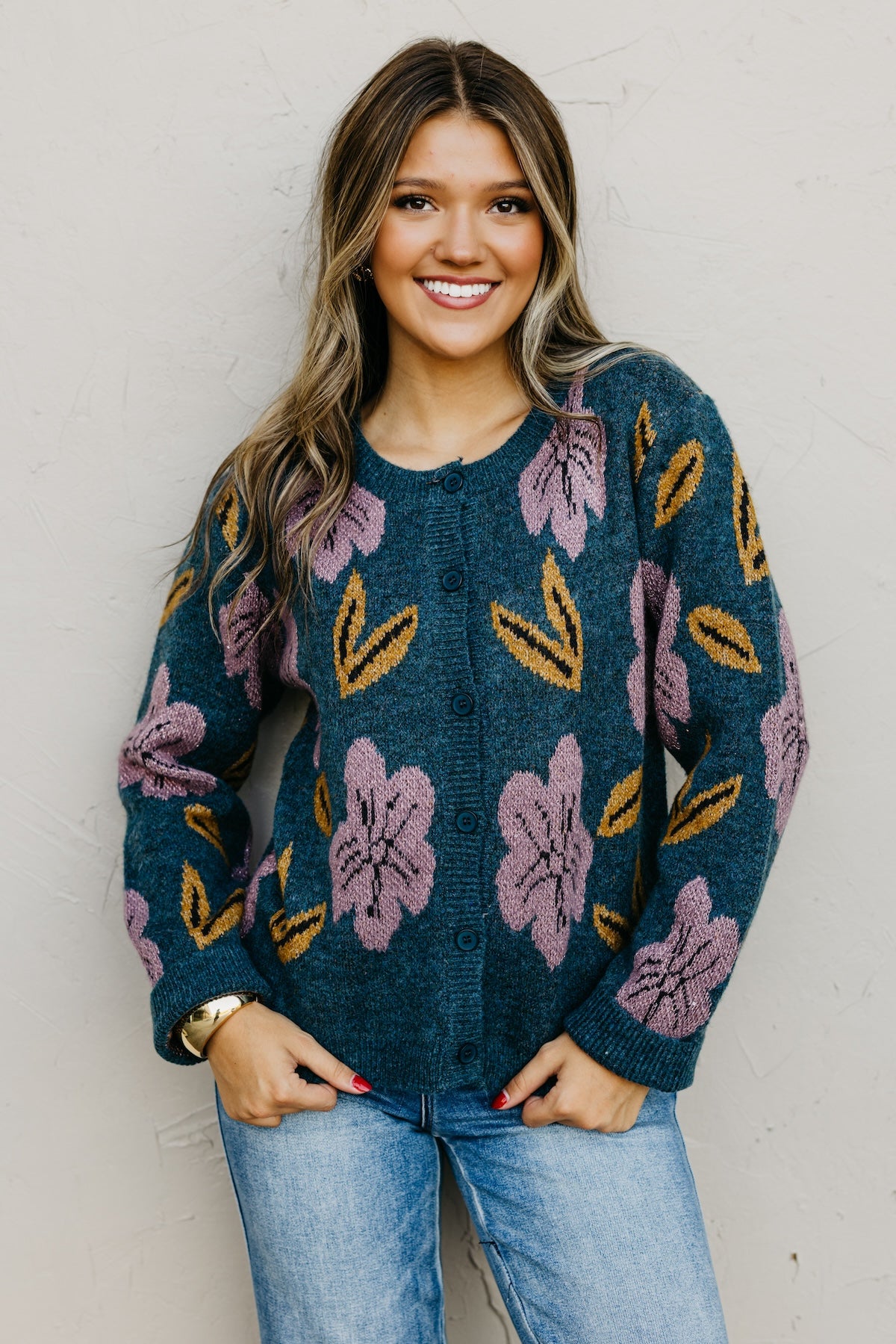 The Murphy Floral Sweater Cardigan