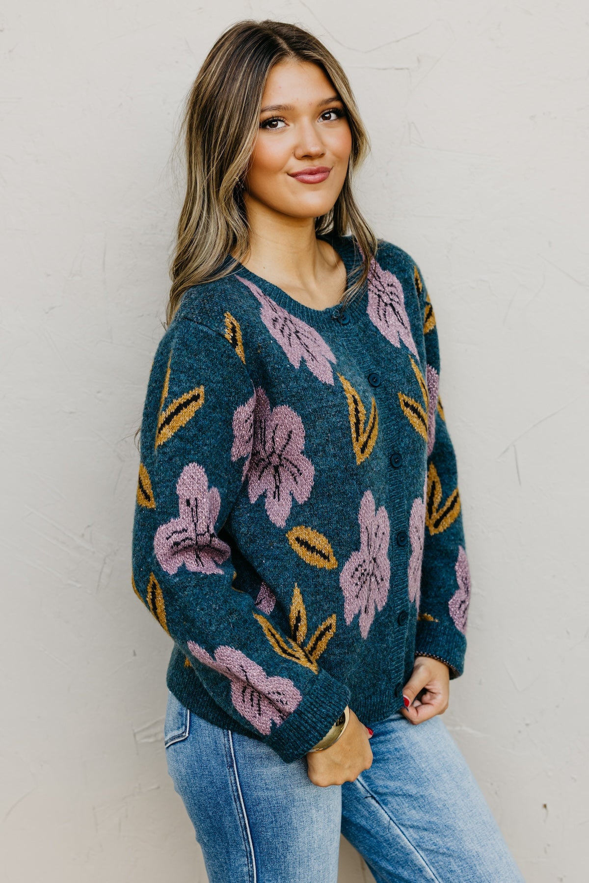 The Murphy Floral Sweater Cardigan