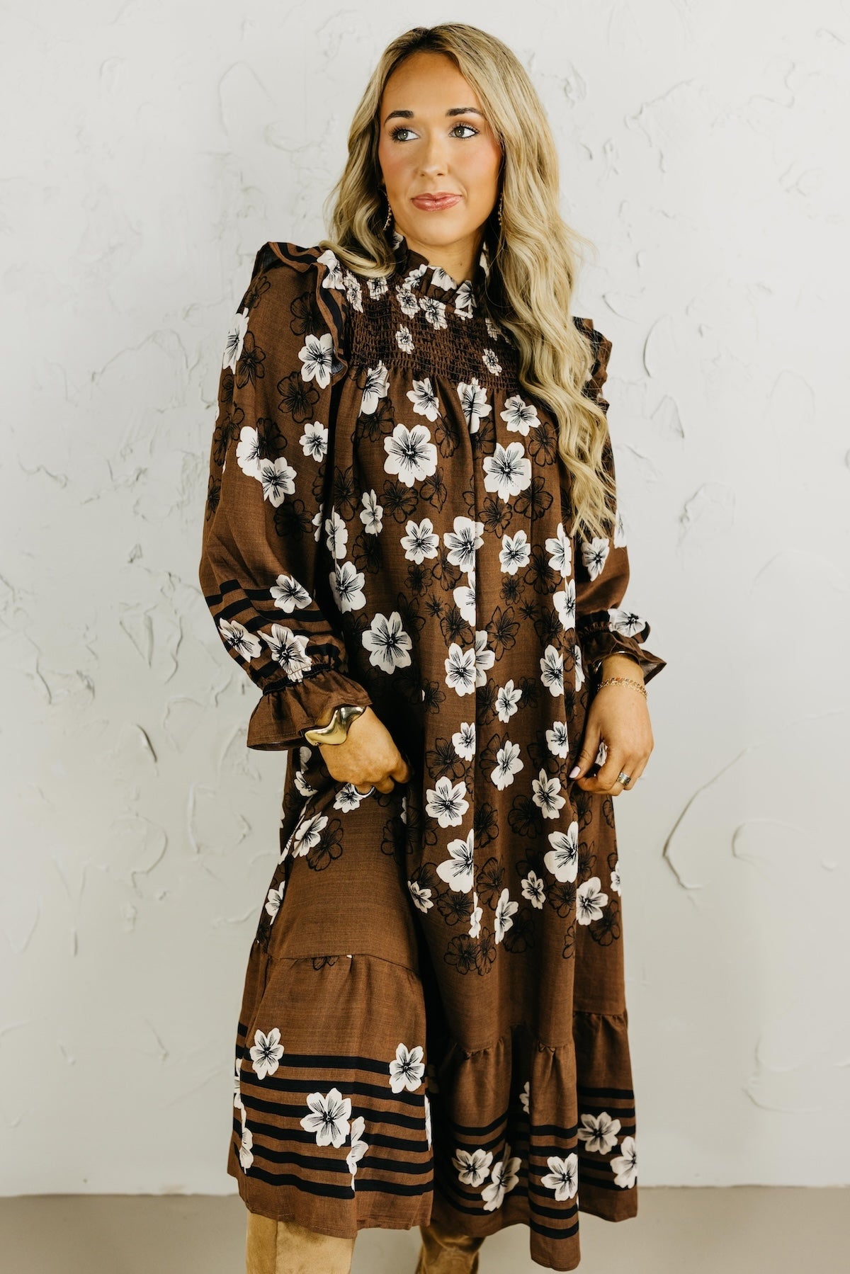 The Kathleen Floral Midi Dress