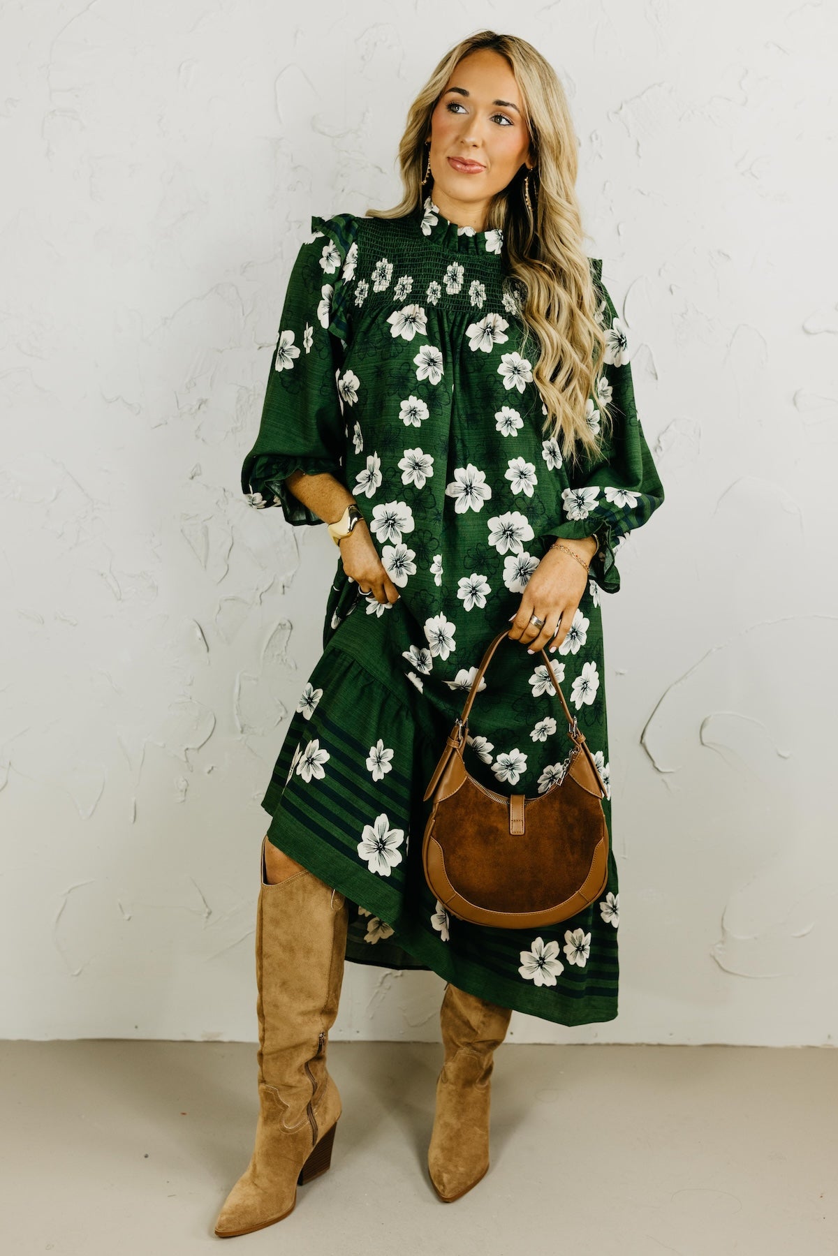 The Kathleen Floral Midi Dress