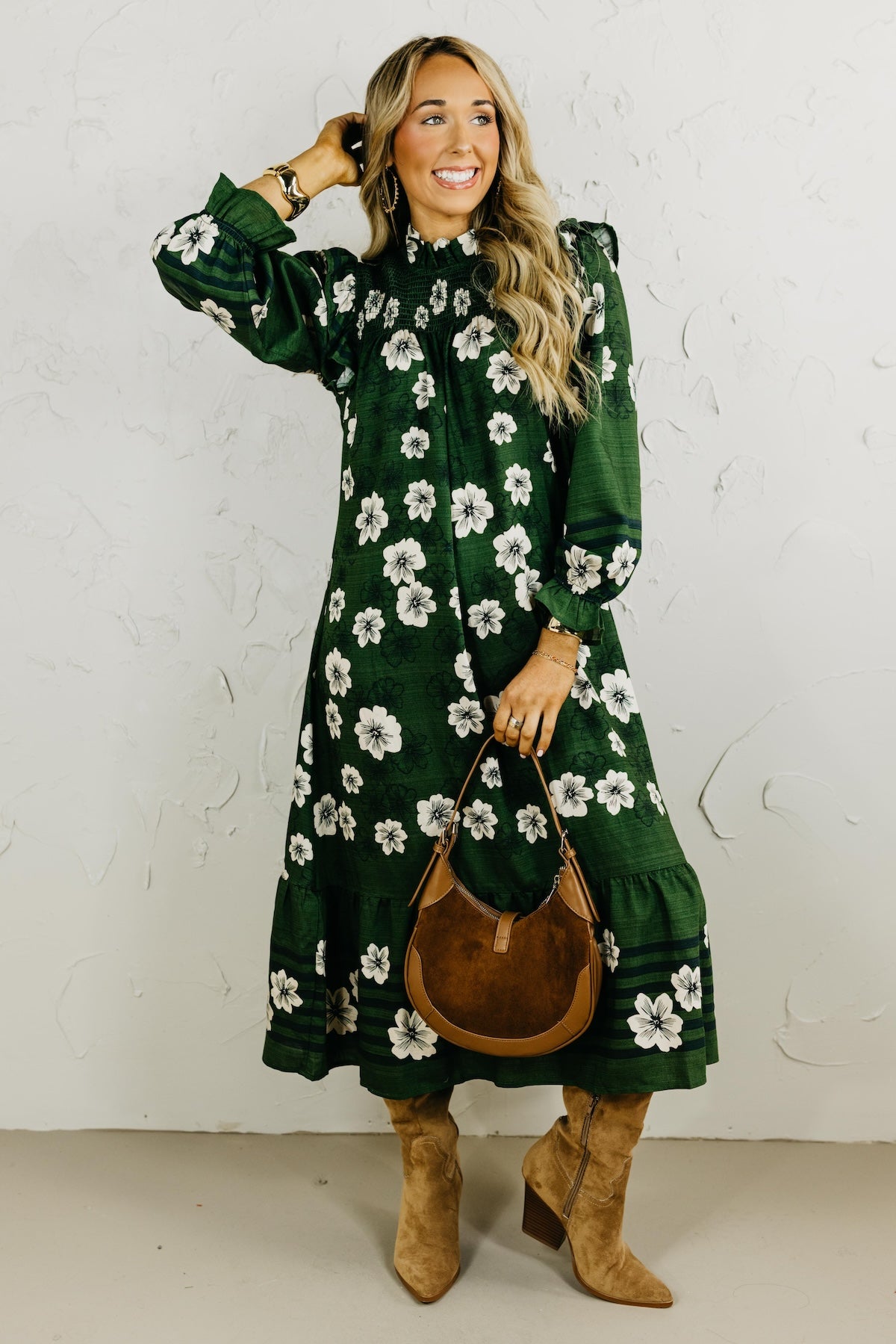 The Kathleen Floral Midi Dress