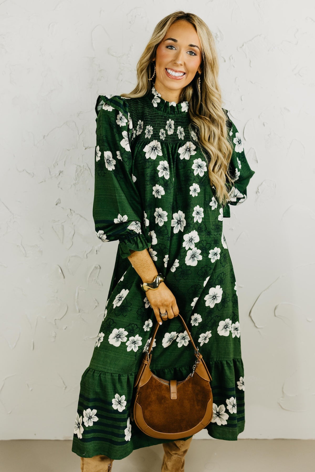 The Kathleen Floral Midi Dress
