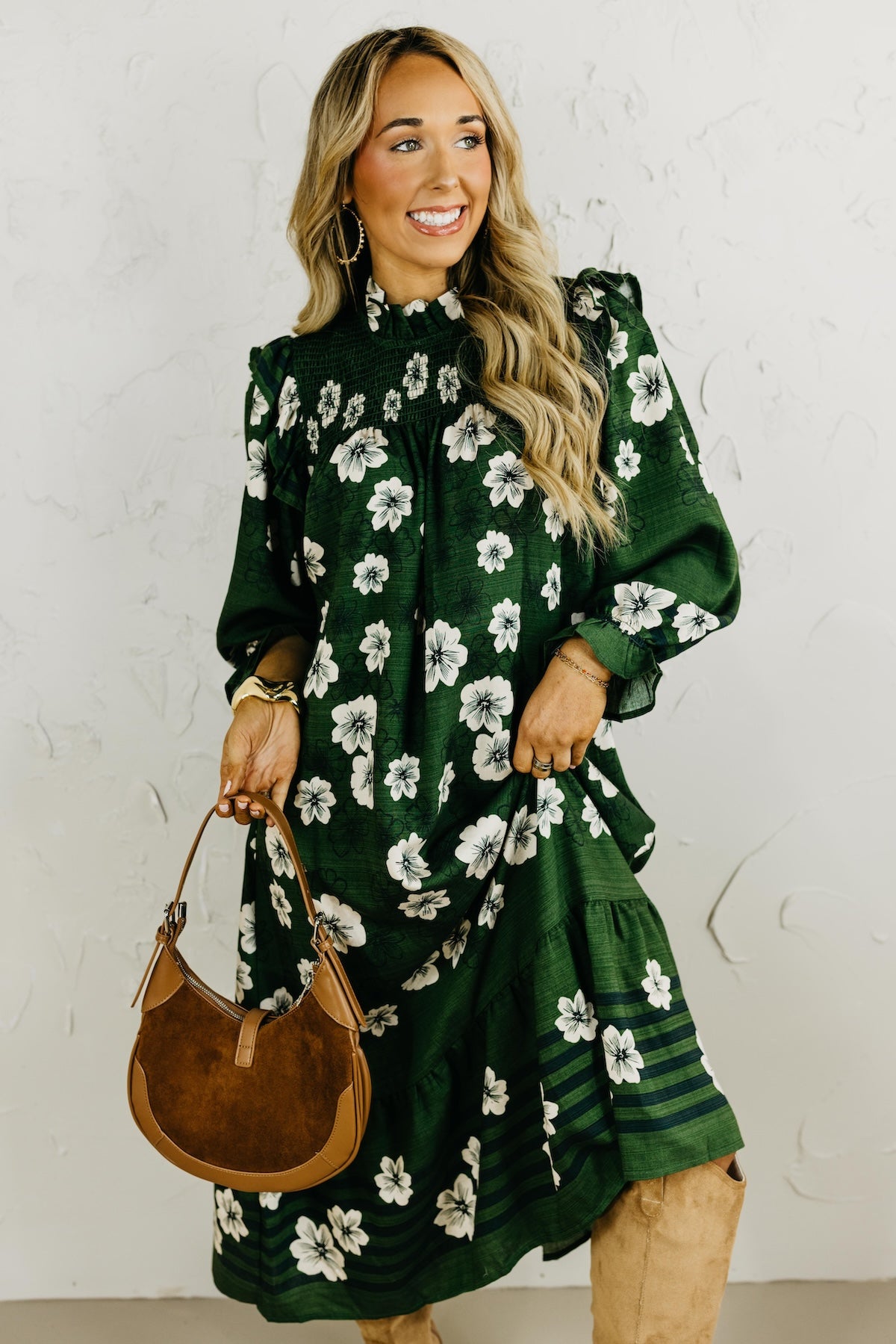 The Kathleen Floral Midi Dress