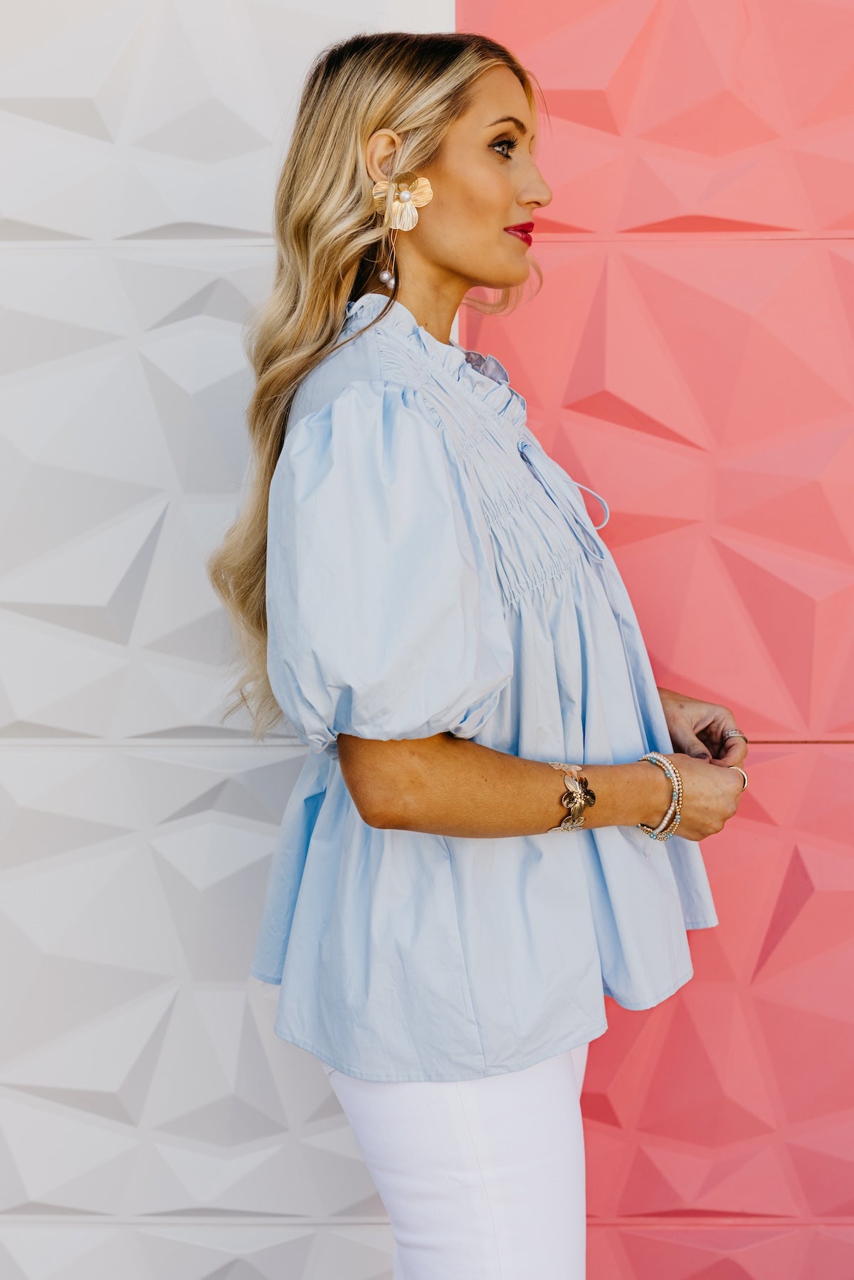 The Sean Bubble Sleeve Top