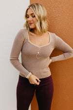 The Jacoby Sweatheart Neck Sweater Top