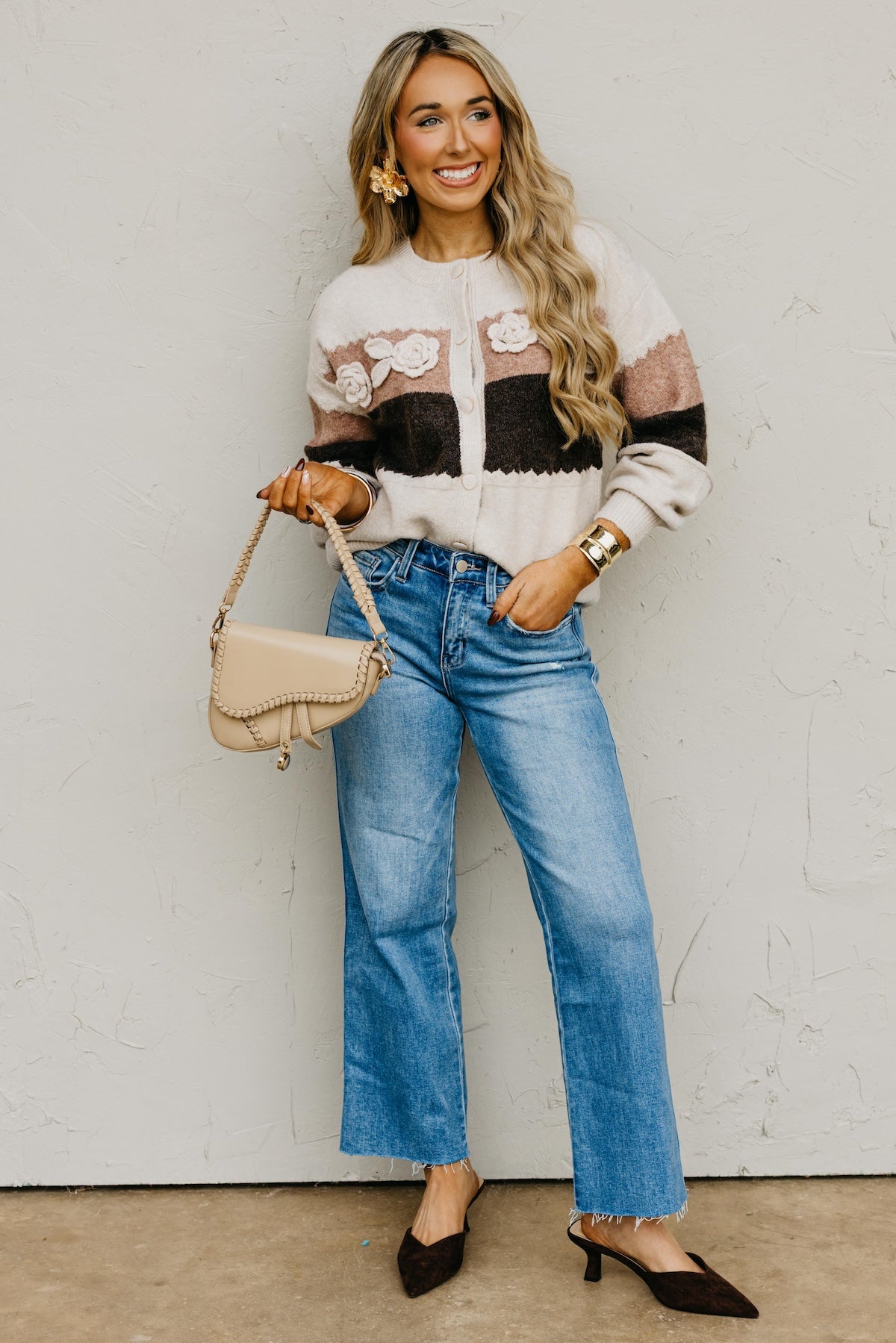 The Rivka Rosette Cardigan