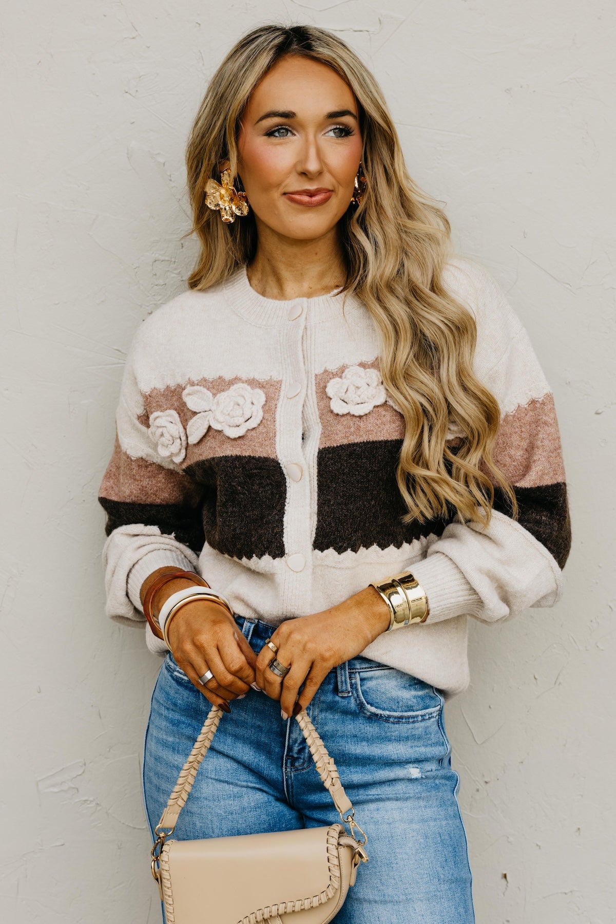 The Rivka Rosette Cardigan
