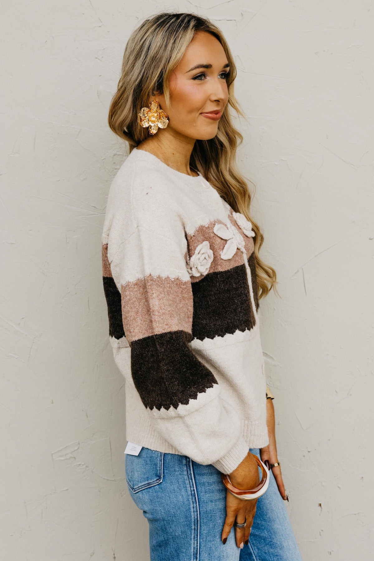 The Rivka Rosette Cardigan