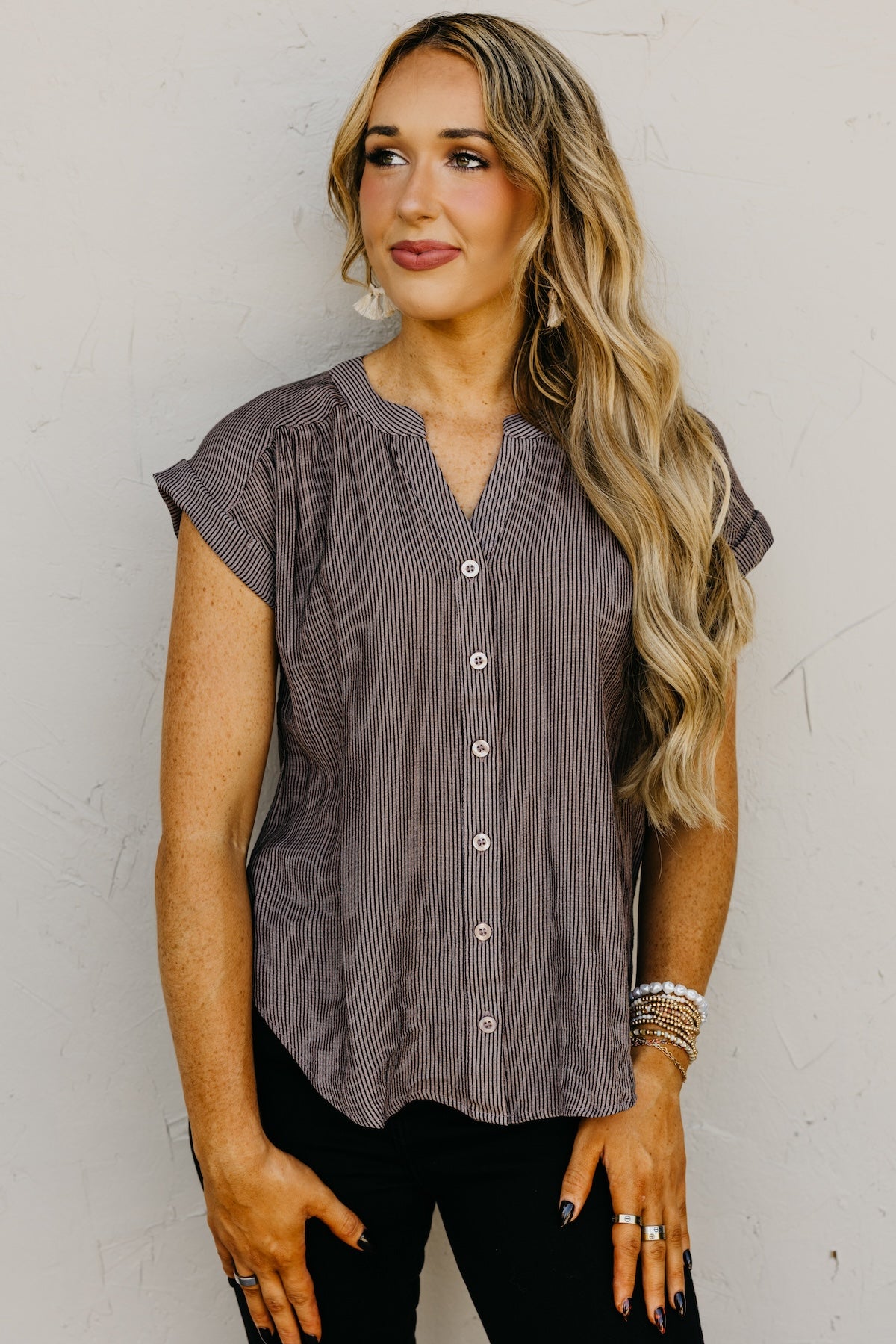 The Tiana Pinstripe Shirt