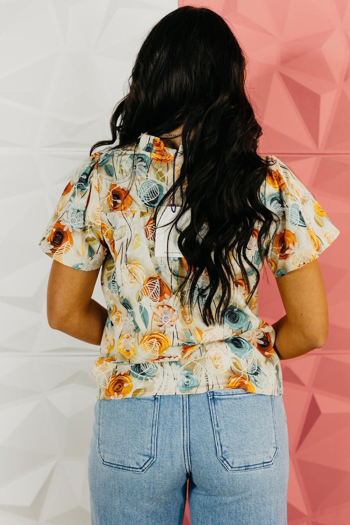 The Neisha Floral Embroidered Print Top