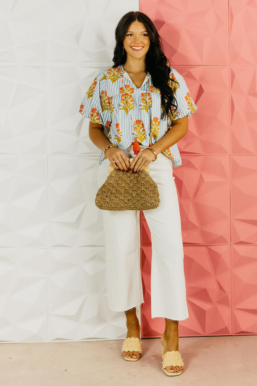 The Hudson Puff Sleeve Floral Top