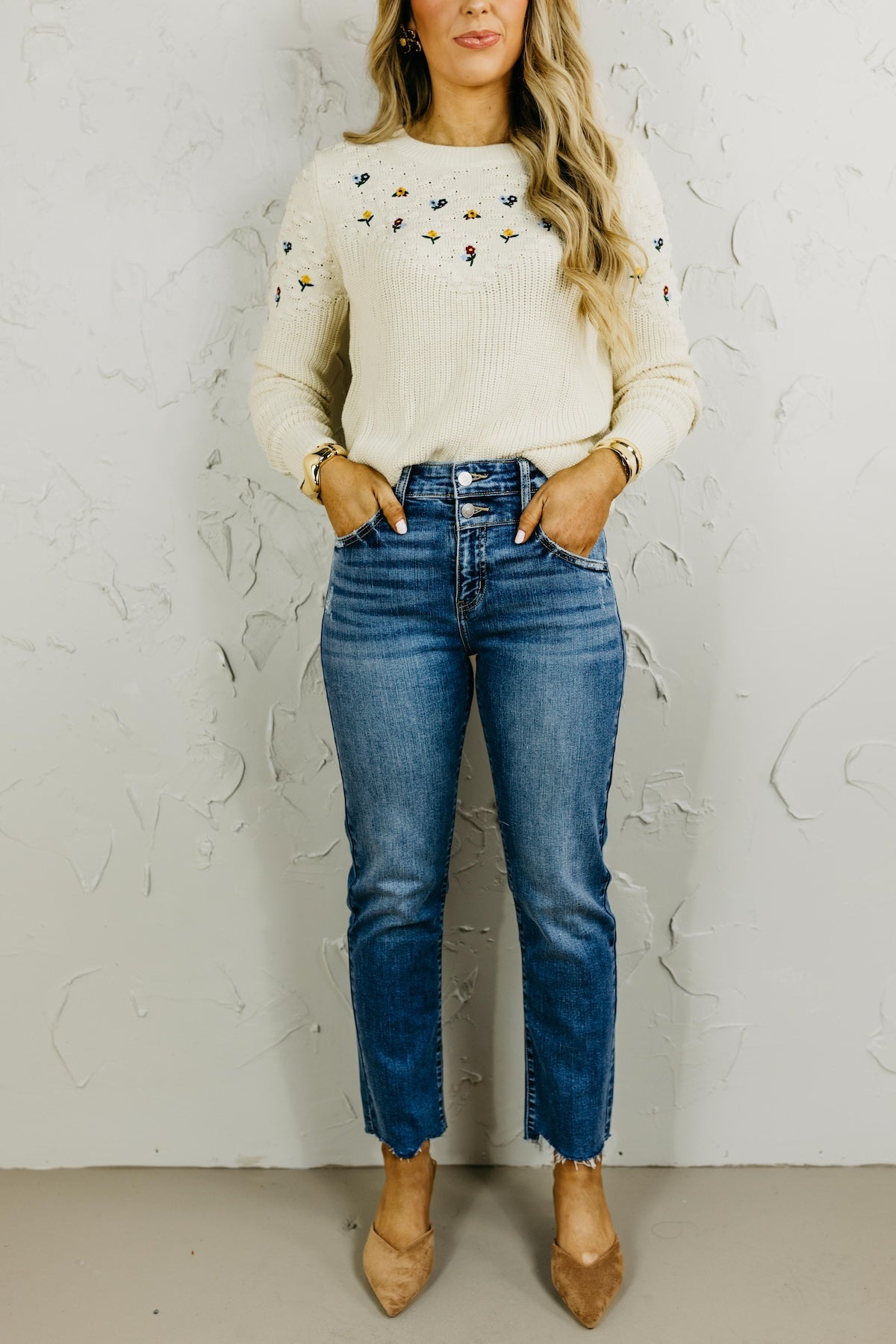 Kan Can Denim | High Rise Slim Straight Denim