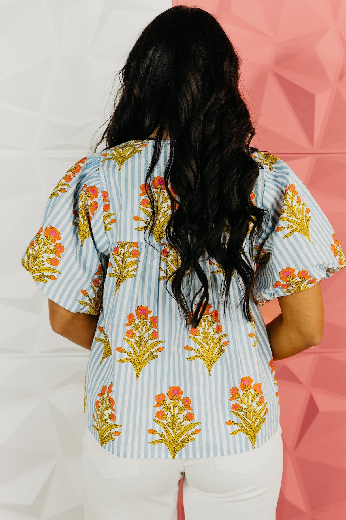 The Hudson Puff Sleeve Floral Top