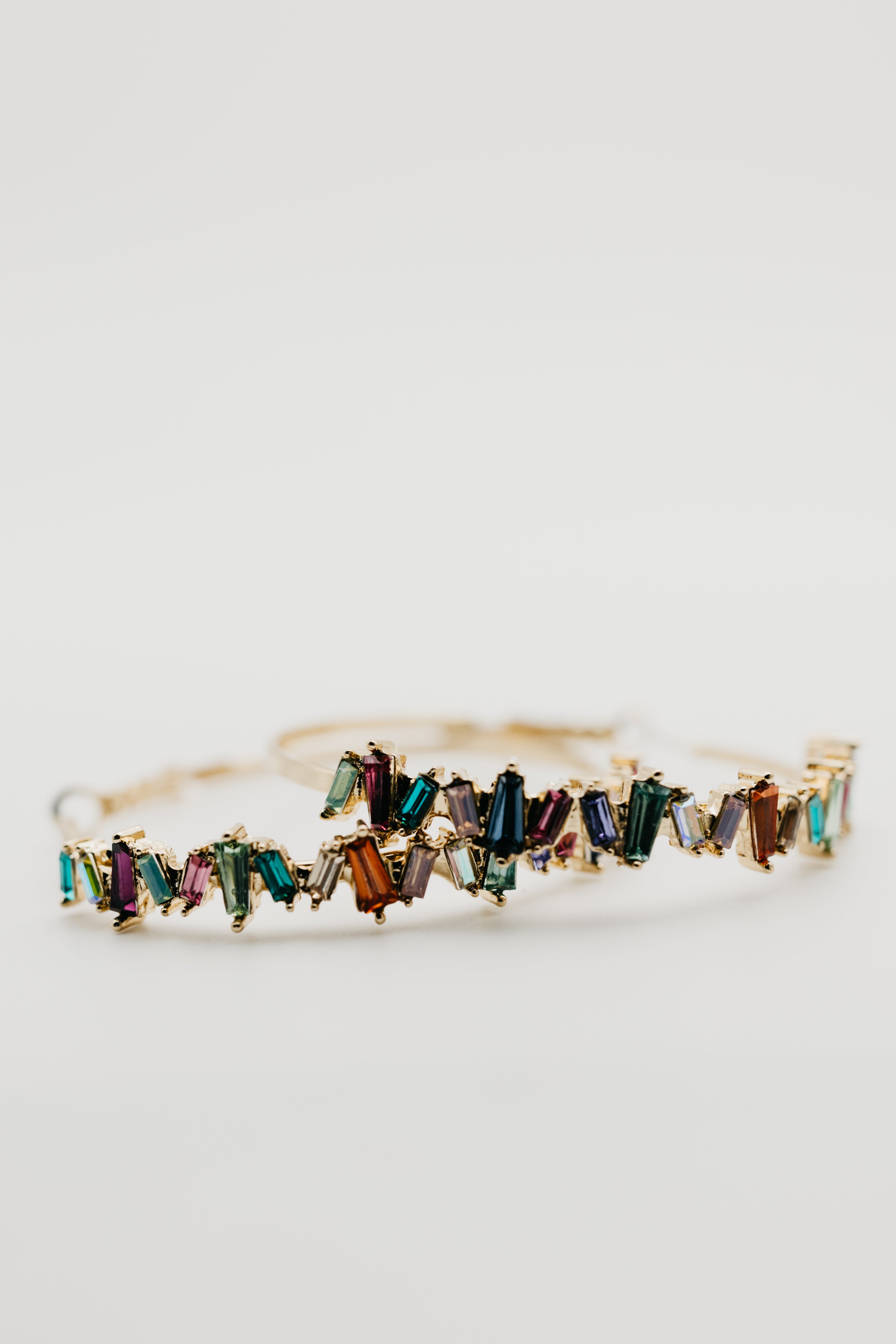 The Elijah Rhinestone Hoop Earring