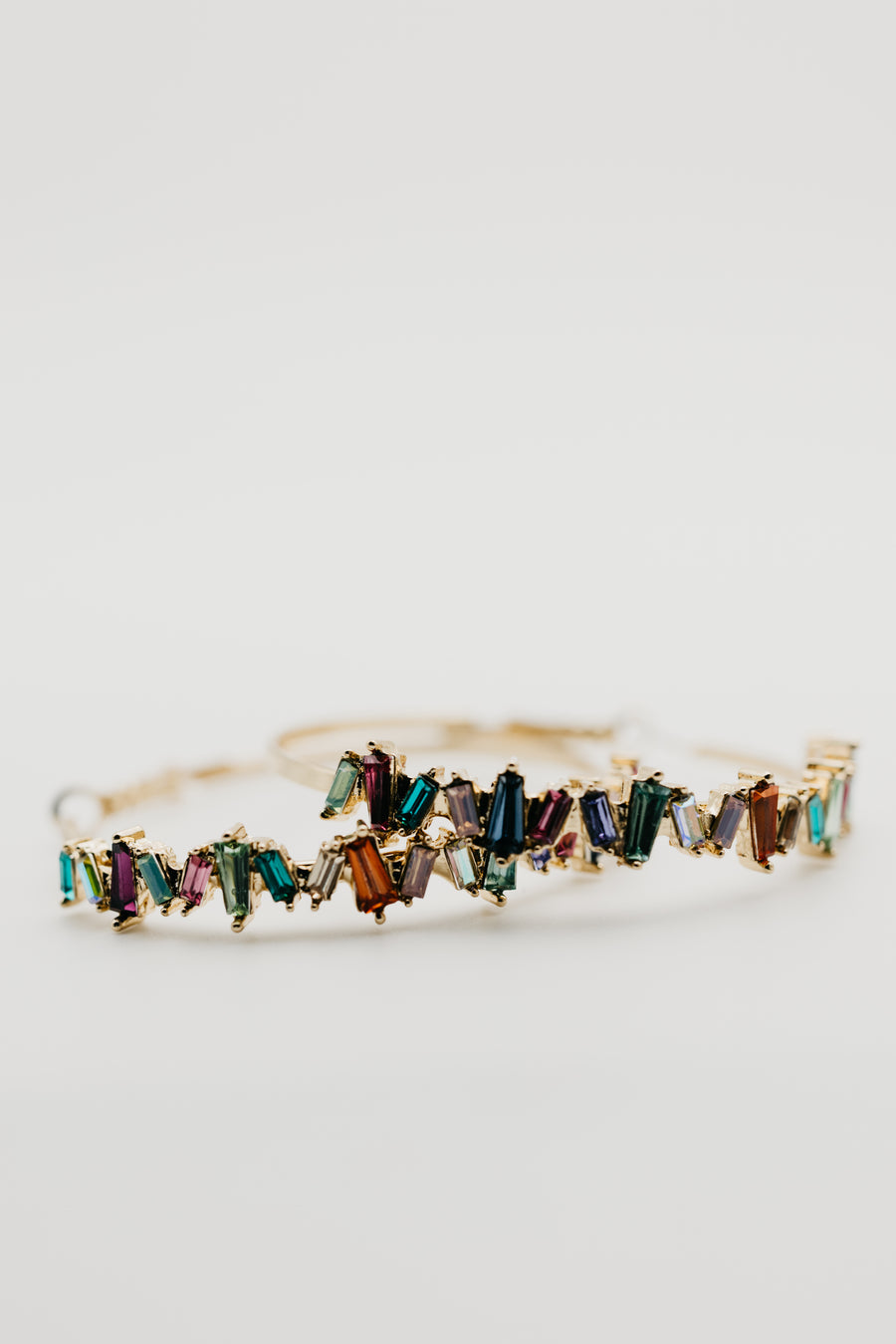 The Elijah Rhinestone Hoop Earring