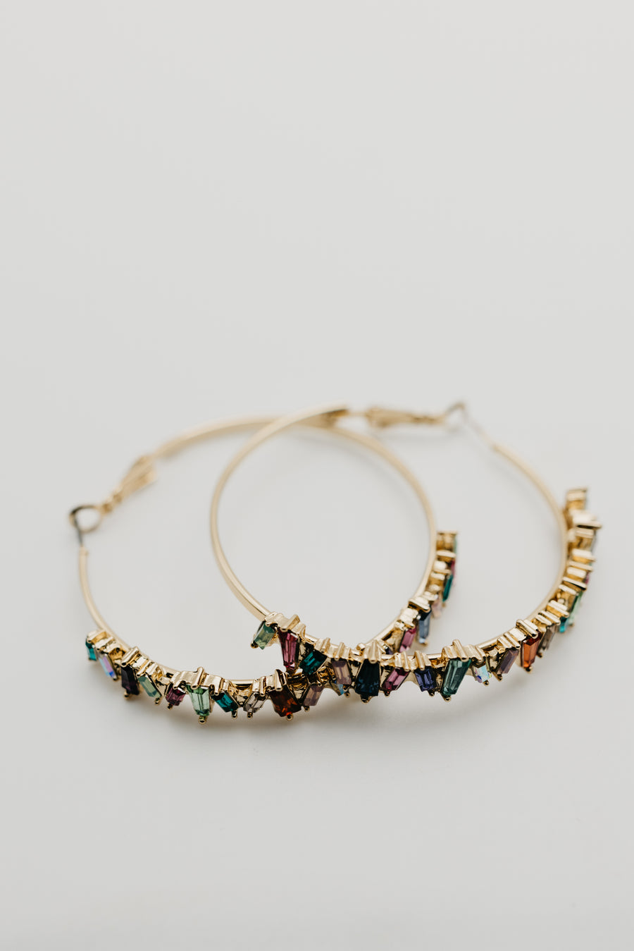 The Elijah Rhinestone Hoop Earring