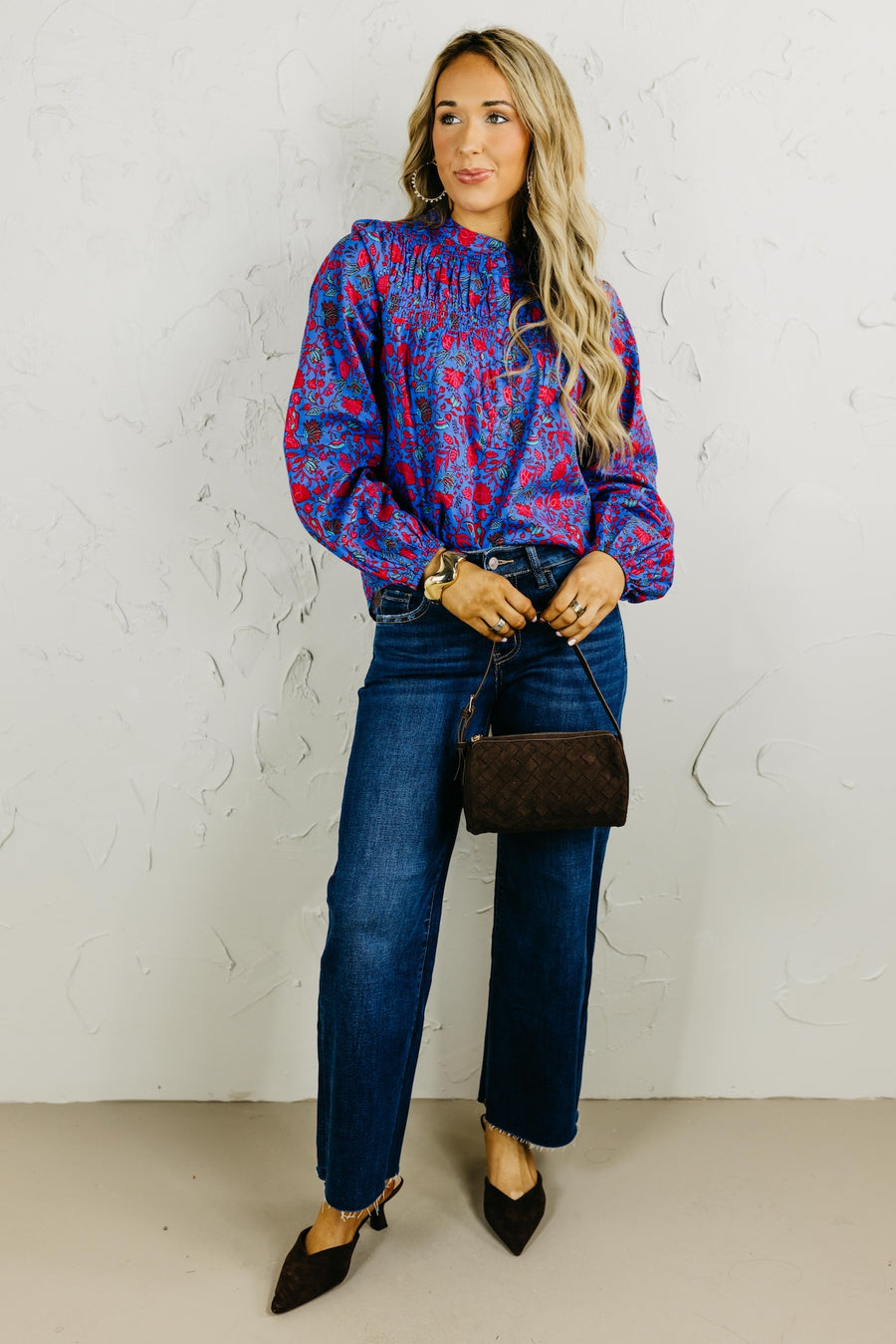 The Tanya Floral Smocked Top