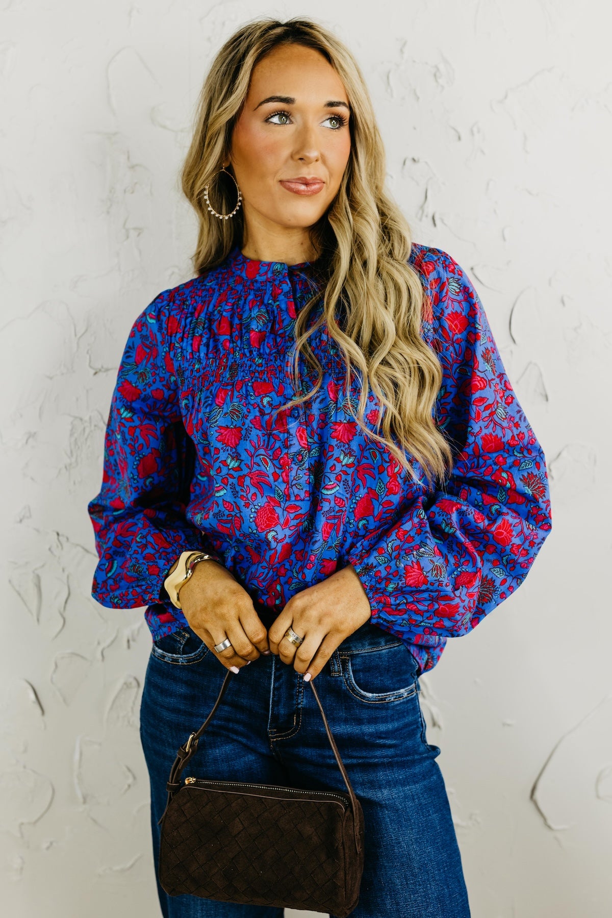 The Tanya Floral Smocked Top