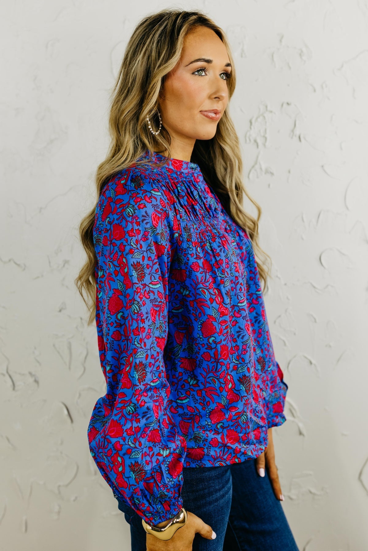 The Tanya Floral Smocked Top