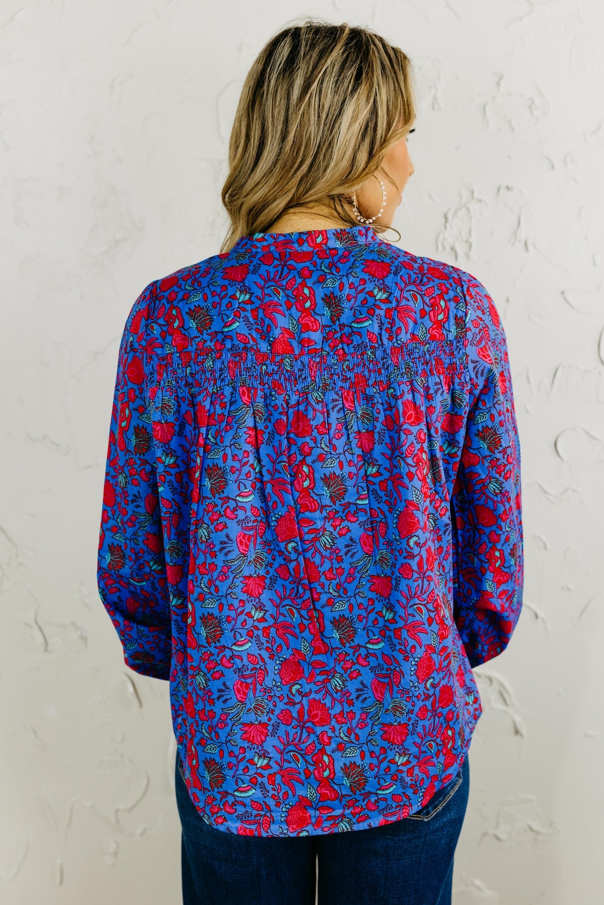 The Tanya Floral Smocked Top