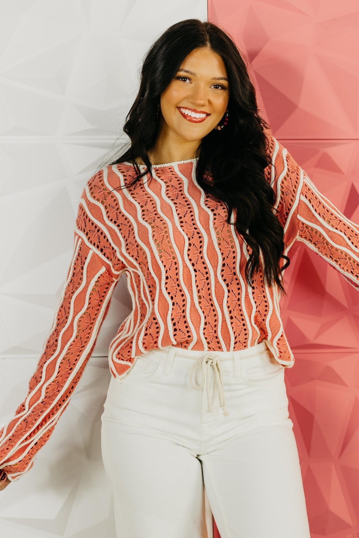 The Colton Swirl Stripe Sweater