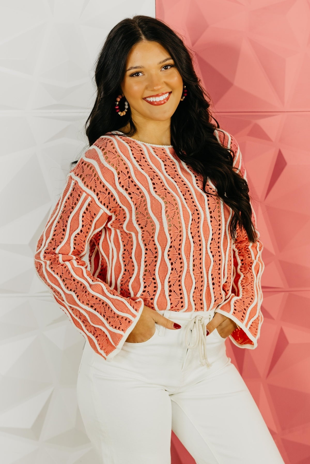 The Colton Swirl Stripe Sweater