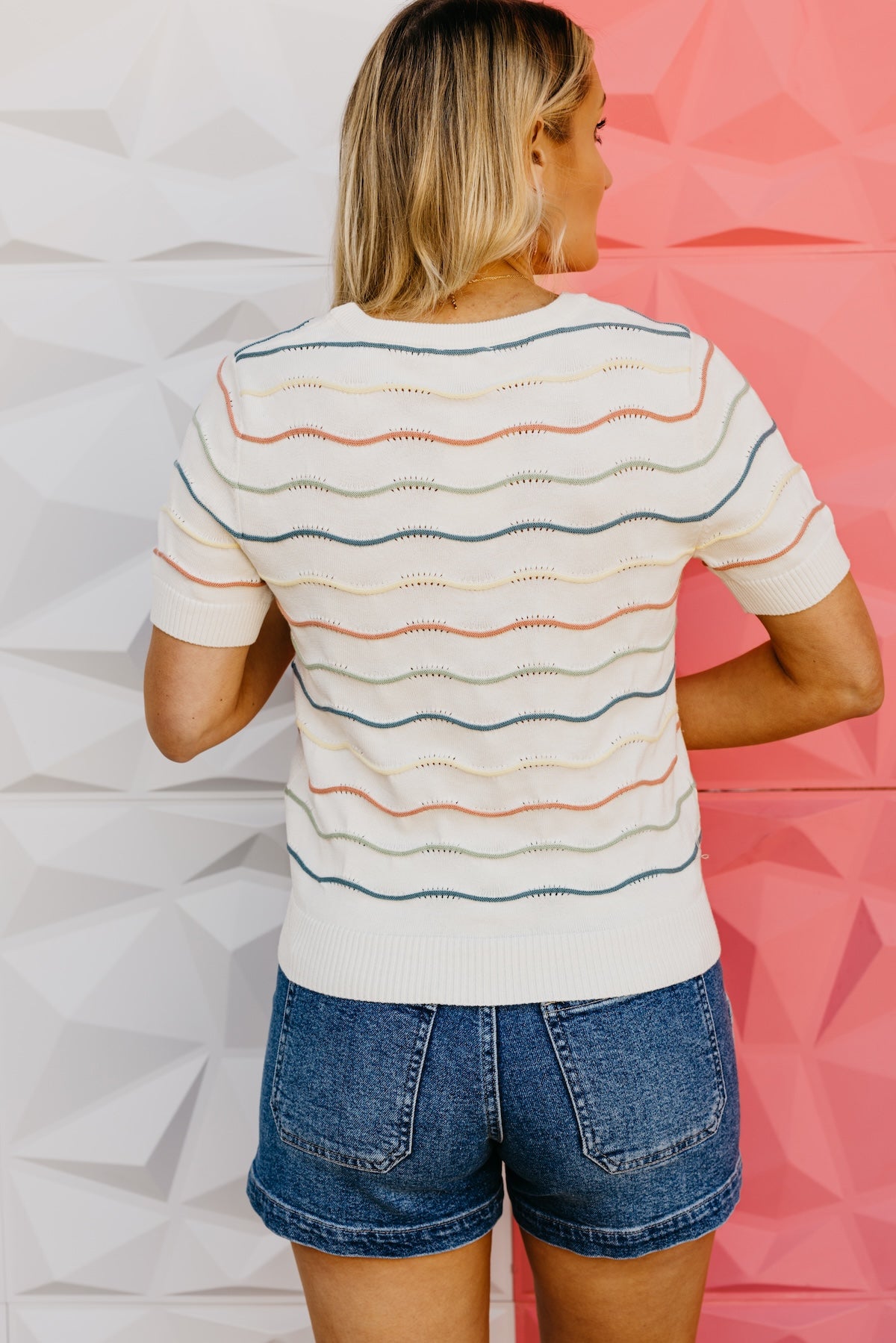 The Shiloh Embroidered Stripe Sweater