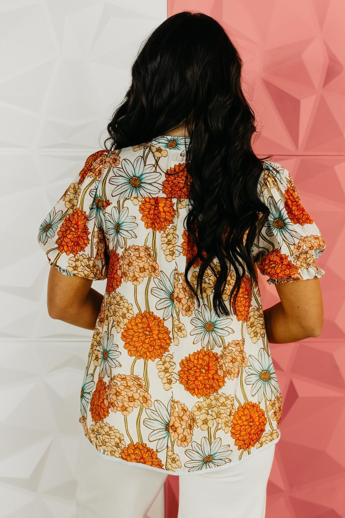 The Hailee Floral Puff Sleeve Blouse