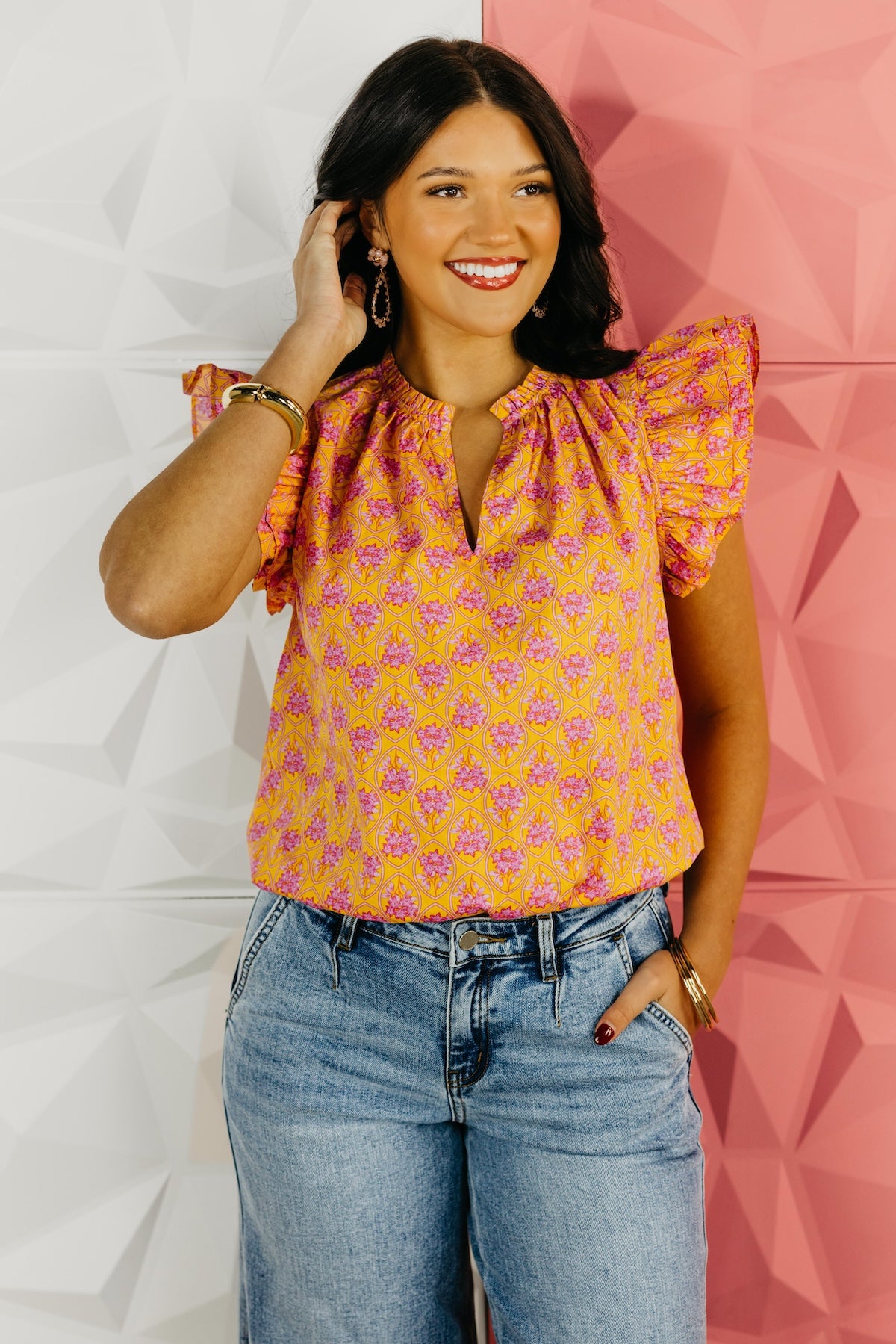 The Adam Split Neck Top