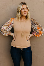 The David Mixed Media Top