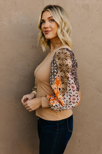 The David Mixed Media Top