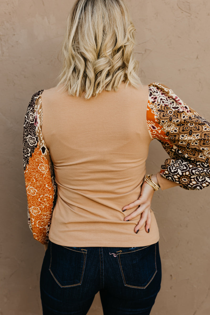 The David Mixed Media Top
