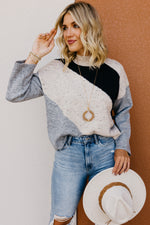 The Karen Funfetti Diagonal Stripe Sweater