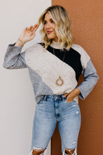 The Karen Funfetti Diagonal Stripe Sweater