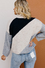 The Karen Funfetti Diagonal Stripe Sweater