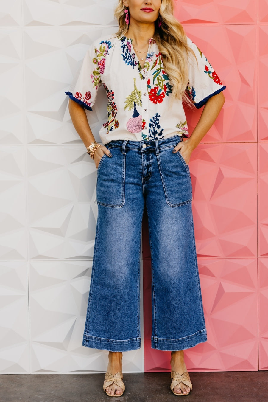 Vervet Denim | The Leyla Utility Wide Leg Denim