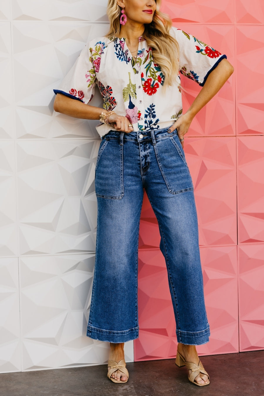 Vervet Denim | The Leyla Utility Wide Leg Denim